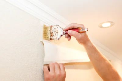 Pose de papier peint à Sciez — revêtements muraux et toiles de verre